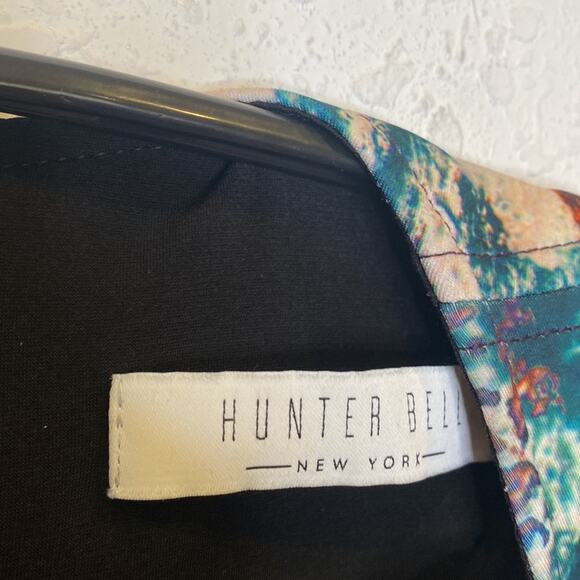 Hunter Bell Abstract Splatter Stretchy Bodycon Dress EUC Sz S Multicolored - Picture 2 of 15